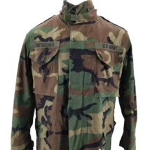 USGI M-65 Field Jacket Medium Regular Woodland Camo BDU Cold Weather Army Coat - £41.72 GBP