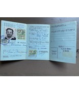 Antiguo documento vintage Bélgica tarjeta de permiso de trabajo 1963 - $15.10