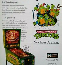 Teenage Mutant Ninja Turtles Pinball Flyer Original Game Vintage Retro Promo Art - £33.90 GBP
