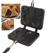 Personal Aluminum Japanese Taiyaki Fish Shaped Dessert Waffle Cake Maker... - $34.95