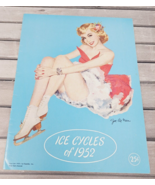 Ice Cycles of 1952 Program Capades Raggedy Ann Chip &#39;n Dale Skating Pret... - $17.19