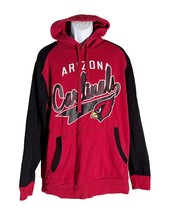 ARIZONA CARDINALS NFL Long Sleeve Pull-Over Hoodie Sweatshirt Red Black XL - $29.69