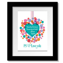 PS I Love You - Beatles Song Lyrically Inspired Music Print Canvas or Pl... - £15.18 GBP+