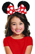 Disguise Costumes Red Minnie Sequin Ears, Girls, Red / Black, One Size - £61.47 GBP