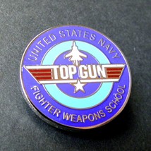 TOP GUN FIGHTER WEAPONS SCHOOL LAPEL PIN 1 INCH US NAVY USN TOM CRUISE M... - £5.04 GBP