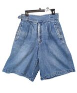 Vintage 90s State of the Art Women&#39;s 14 Jean Shorts High Rise Waist Buck... - $25.00