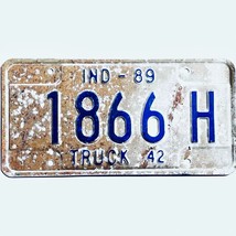 1989 United States Indiana Knox County Truck License Plate 1866 H - $225.96 MXN