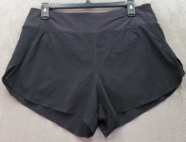 Athleta Shorts Women Medium Black Polyester Underwired Pentie Elastic Wa... - $18.49