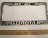 LICENSE PLATE Plastic Car Tag Frame I10 DODGE 10V - $18.24