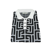 Men's Sports Shirt LCR MIZUMI Soft Cotton Blend Fashion Polo Style 11170-A Black image 8