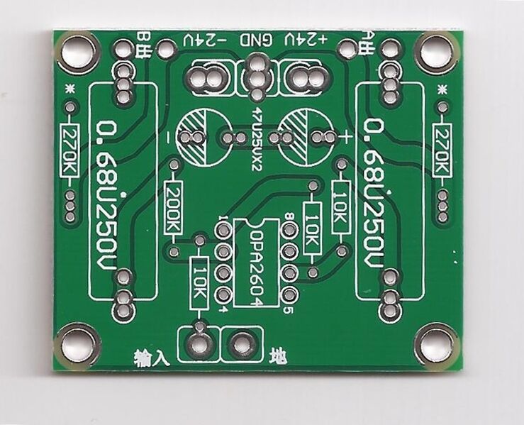 low distortion high voltage opamp driver board for phase splitting PCB 1... - $4.59