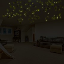 ( 59" x 39") Glowing Vinyl Ceiling Decal Star Map with Color Lines / Glow in the - $40.27