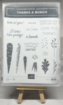 Stampin Up! Thanks A Bunch Photopolymer Stamp Set # 160816 New - £6.38 GBP