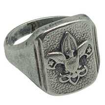 Vintage Sterling Silver Boy Scout Ring - Size 6 - $60.00