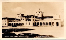 New Post Office Building Honolulu Hawaii Photo Black &amp; White Vintage - £39.11 GBP