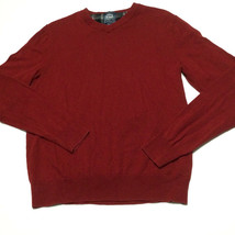 Cambridge Dry Goods VTG 90s Men&#39;s Medium Knit Sweater Red V Neck Pullover - £17.21 GBP