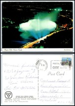 CANADA Postcard - Niagara Falls, Aerial View of Falls At Night A4 - £2.36 GBP