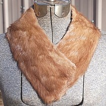 Old Vintage Genuine Fur Blonde Mink Jacket Coat Collar Un-Lined - $24.74