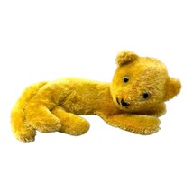 Vintage Yellow Plush Kitty Cat Kitten Tiger Mohair ? Steiff ? Vintage To... - £70.32 GBP