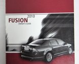 2010 Ford Fusion Owners Manual Guide Book [Paperback] Ford - £17.66 GBP