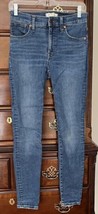 Madewell 9&quot; Mid-Rise Skinny Jeans in medium Pendale Wash Size 26 medium ... - $34.62