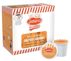 Junior&#39;s Most Fabulous Salted Caramel,, Medium Roast Single Single serve 18 ct  - £11.90 GBP