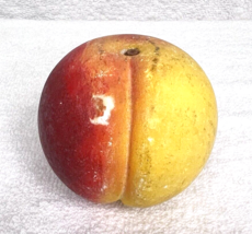 Vintage Stone Fruit Peach B Italian Alabaster Marble Country Home Primitive - £19.51 GBP