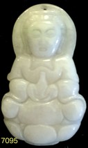 Natural Untreated Jade Tablet/Pendant (7095) - £11.88 GBP