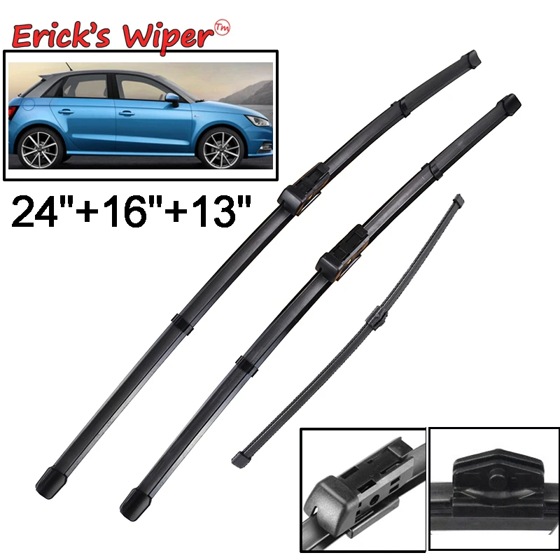 Erick&#39;s Wiper LHD Front &amp; Rear Wiper Blades Set For Audi A1 2010 - 2017 - £20.42 GBP