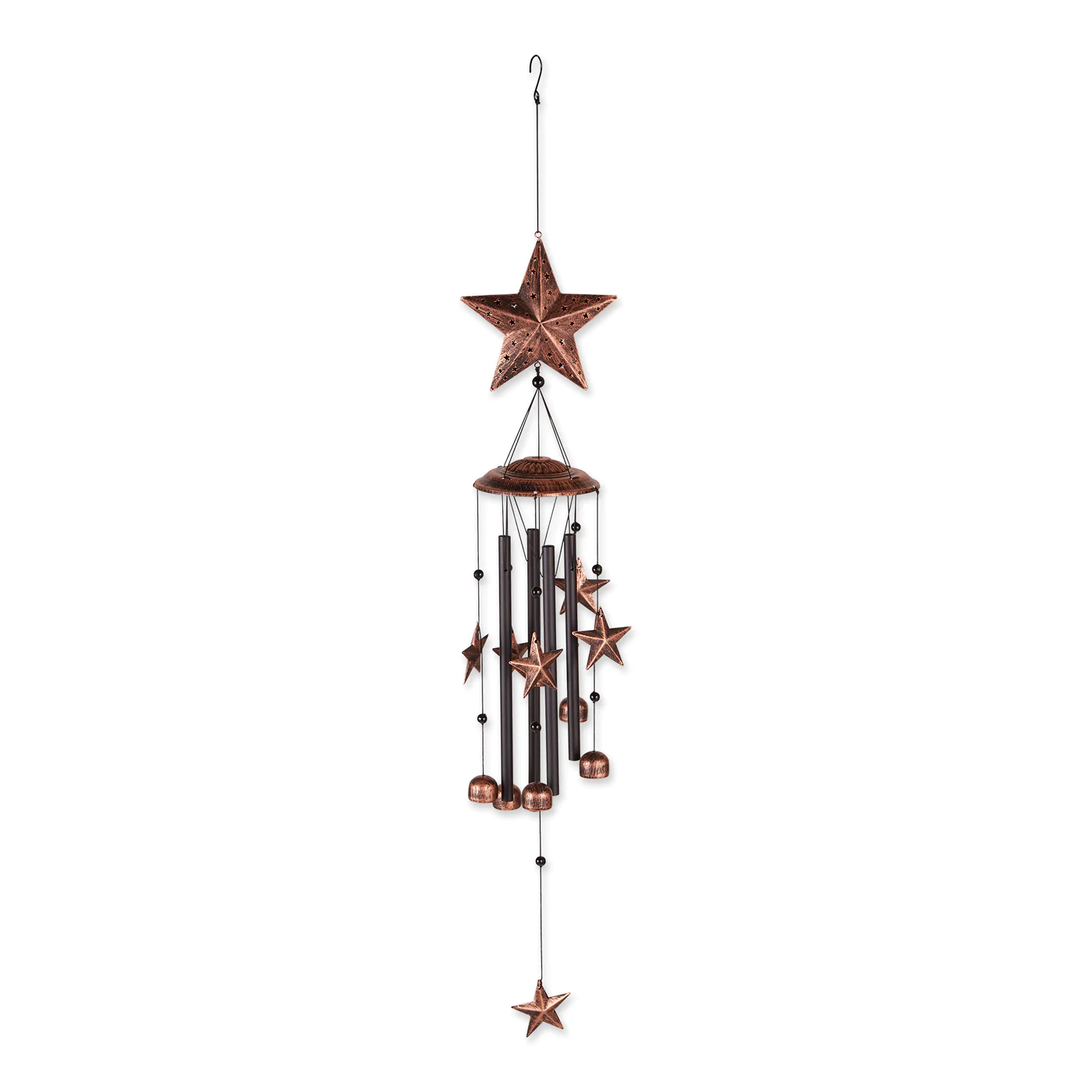 34 BRONZE STARS WIND CHIMES - £24.81 GBP