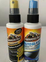 NEW Armor All Original Protectant &amp; Auto Glass Cleaner 4oz Bottles Fast ... - €5,81 EUR