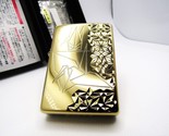 Origami Crane Japanese Tradition Gold Titanium Finish Zippo Lighter 2016... - $85.00