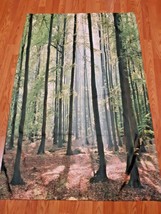 Farmhouse Tapestry Forest Trees Morning Print Wall Hanging Decor - £17.95 GBP