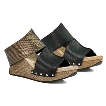 Modzori virginia reversible sandal in SNAKE/BLACK - size 8 - $92.07