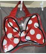 Disney Parks Minnie Mouse Clear Tote Bag Purse Large Red Bow Low $ - $27.04 CAD