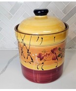 Ambiance Romance  Nanette Vacher Hand Painted Canister &quot;MEDIUM&quot; Canister... - $34.60
