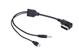 Aux Media Cable For Mercedes Benz C E Ml Gl For Samsung Htc Phone 50Cm - £20.17 GBP