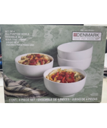 Denmark 4-piece White All Purpose Bowls Porcelain Durable Salad Ramen So... - $29.63