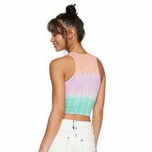 SO® Racerback Tank Crop Top ORANGE PURPLR  TIE DYE Women&#39;s Jr Sz XL NWT ... - $215.23 MXN