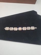 Vtg RARE Desert Of Maine Freeport Charm Souvenir Bracelet Sterling? Enam... - £31.30 GBP