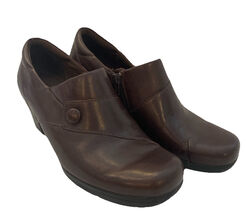 Clarks Women's Bendables Booties Brown Leather 10M Excellent - €16,18 EUR