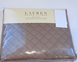 Ralph Lauren SOLID COLOR DIAMOND STITCH Tan Euro sham - $57.55