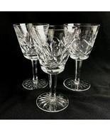 Set of 3 Waterford Ireland Ashling Crystal Cut Glass Claret Wine Glasses... - £55.09 GBP