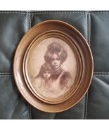 Vintage Vel Miller Print Mother and Child - Oval Framed Crated by Franklin - £29.99 GBP