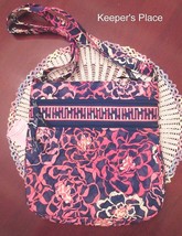 Vera Bradley KATALINA PINK Breast Cancer Triple Zip Hipster Crossbody Bag - $42.00
