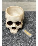Spirit Halloween Skeleton Skull Resin Bowl / Dish - Retired Party Decor - $272.78 MXN