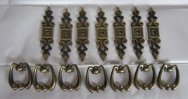 7 Drawer Pulls Amerock Round Dropped Ball Single Screw With Backplate  - £30.50 GBP