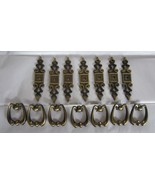 7 Drawer Pulls Amerock Round Dropped Ball Single Screw With Backplate  - £30.66 GBP