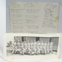 WWII Army Air Force Squadron L-27 Class Photo 18&quot;  x 8&quot; with Names of So... - $68.59