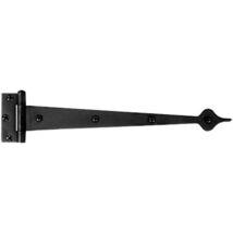 Strap Hinge 10 Blk Iron - $37.85 CAD